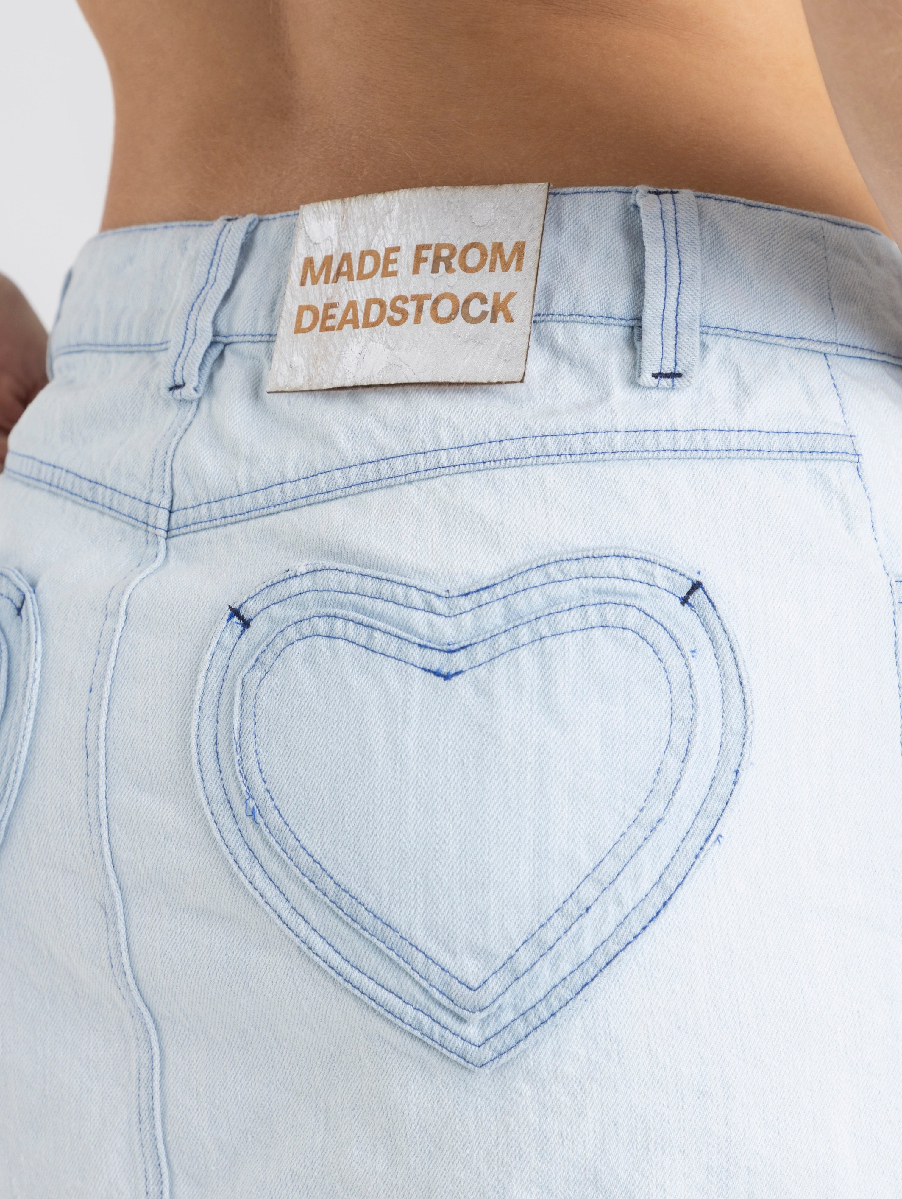 002 HEART SKIRT AZUL