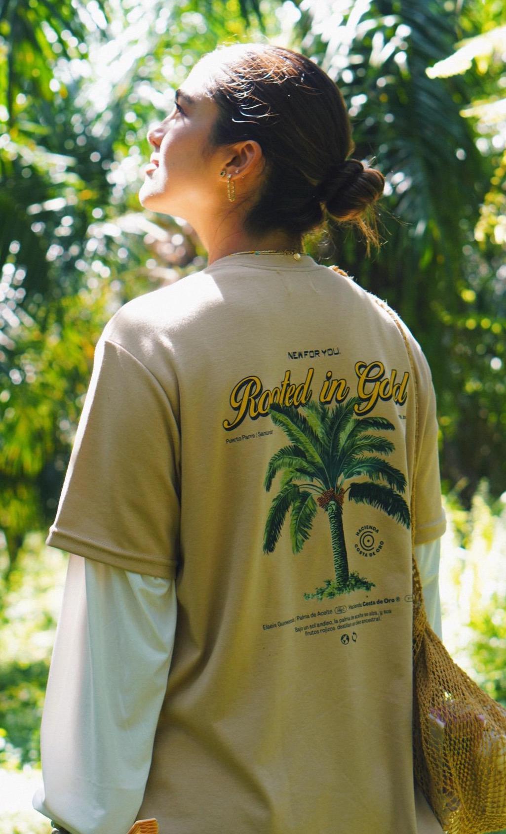 PREVENTA Camiseta estampada palma
