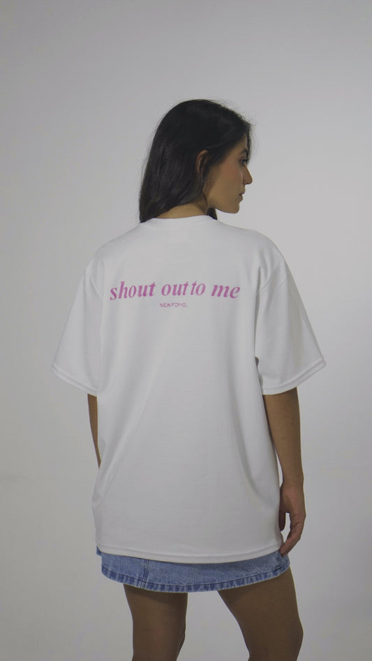 Camiseta estampada "Shoutout to me"