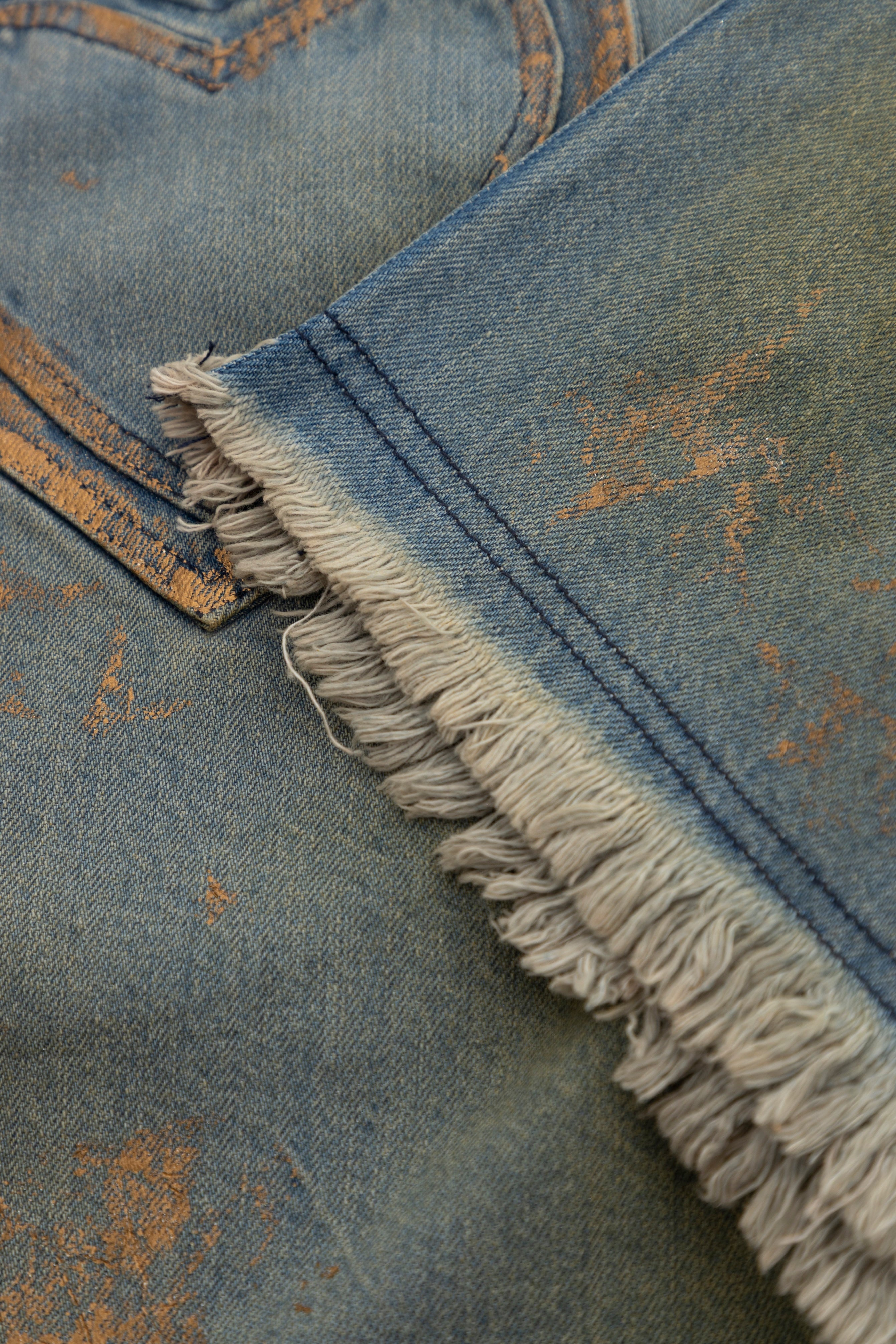 002 HEART BLUE SHORTS