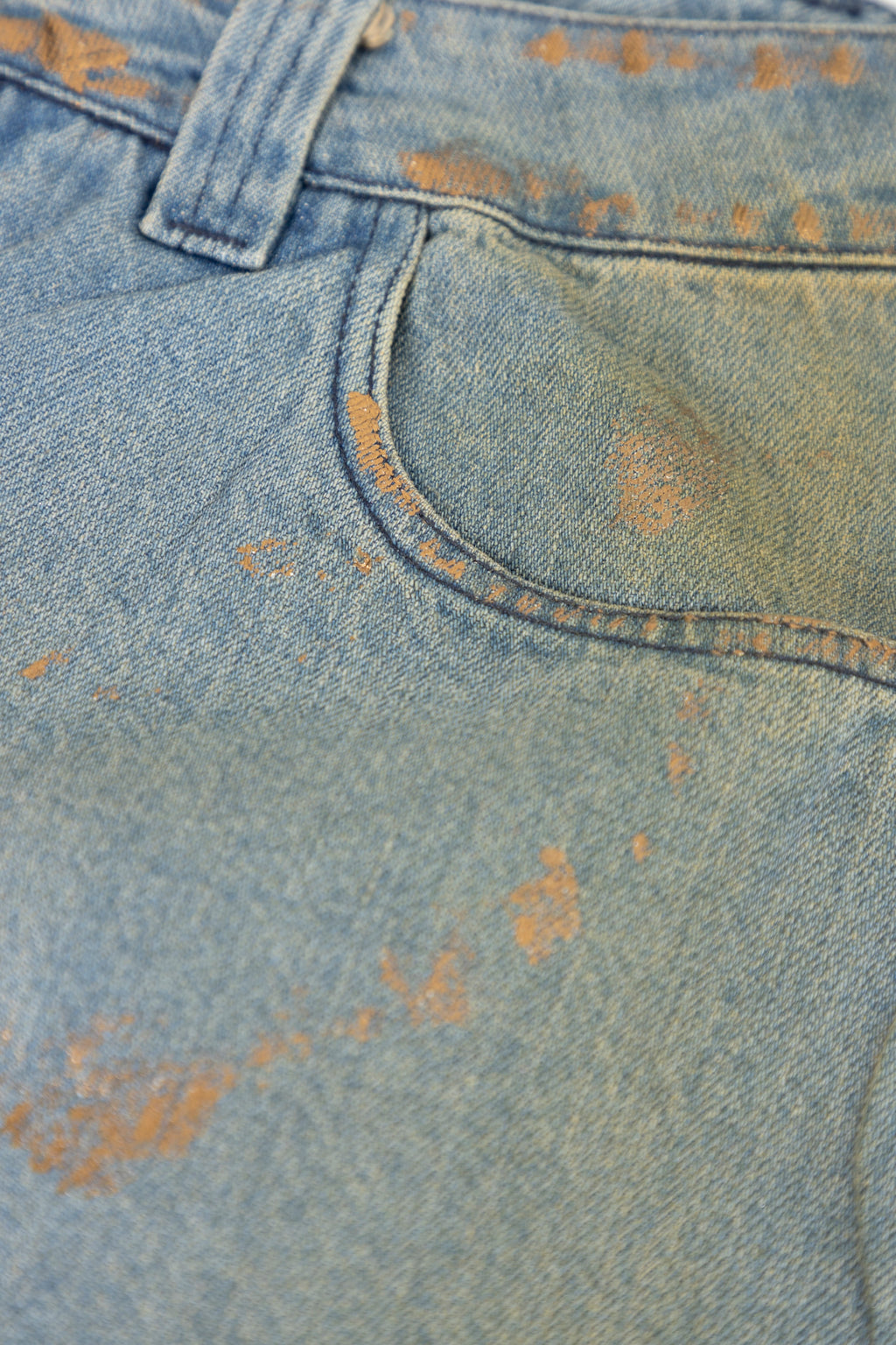 002 HEART BLUE SHORTS