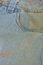 002 HEART BLUE SHORTS