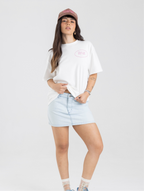 002 HEART SKIRT AZUL