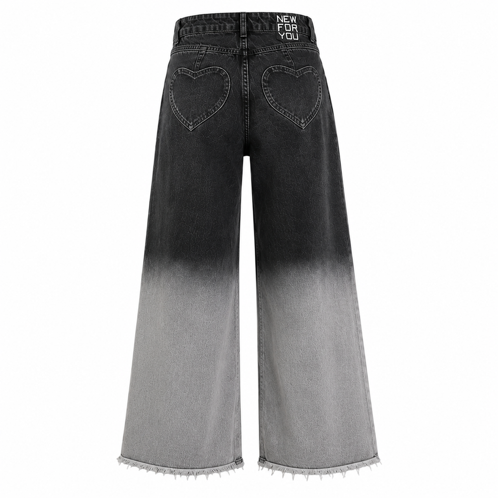 WIDE LEG JEANS  - BLACK FADE