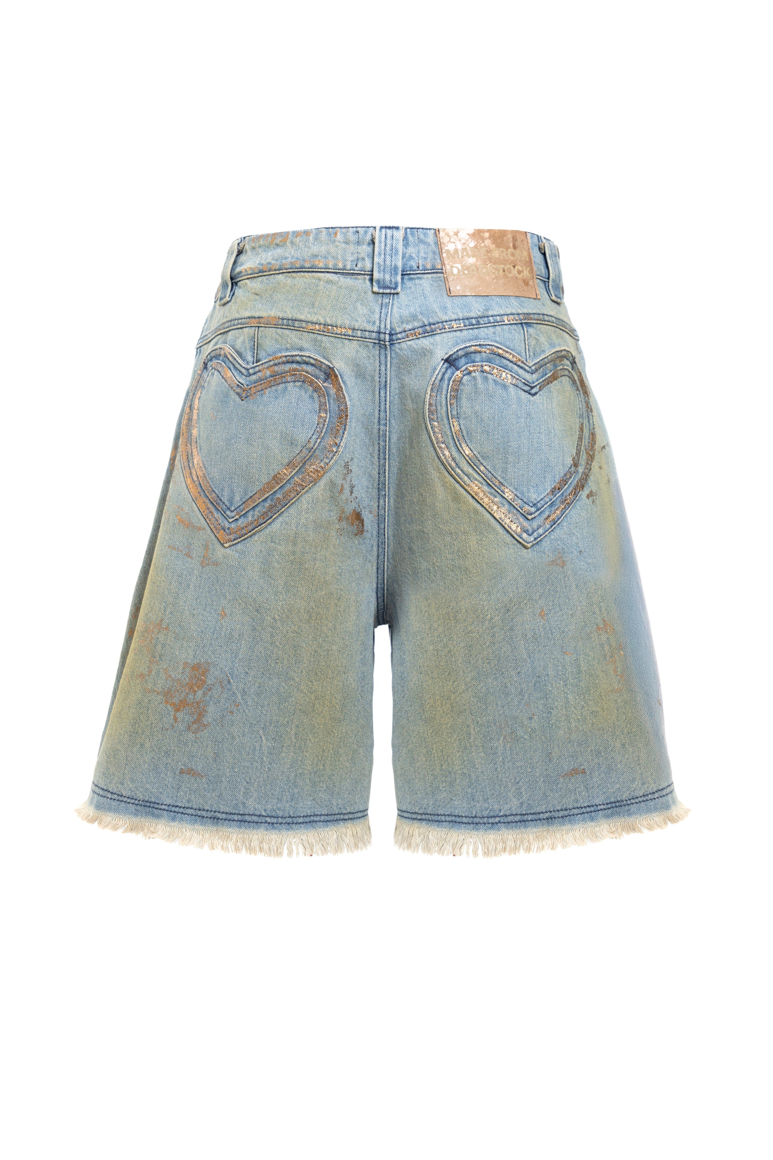 002 HEART BLUE SHORTS