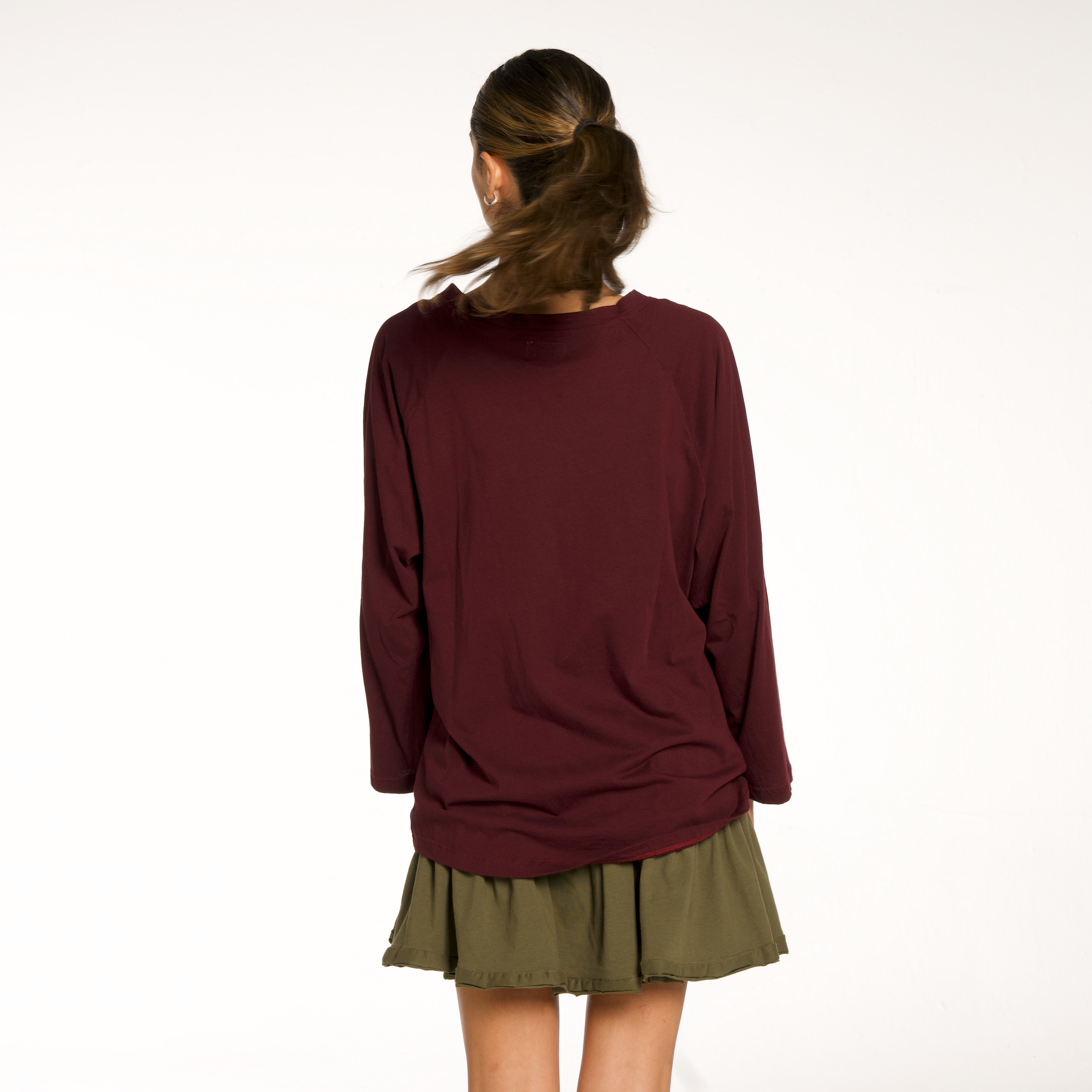 Blusa manga larga estampada