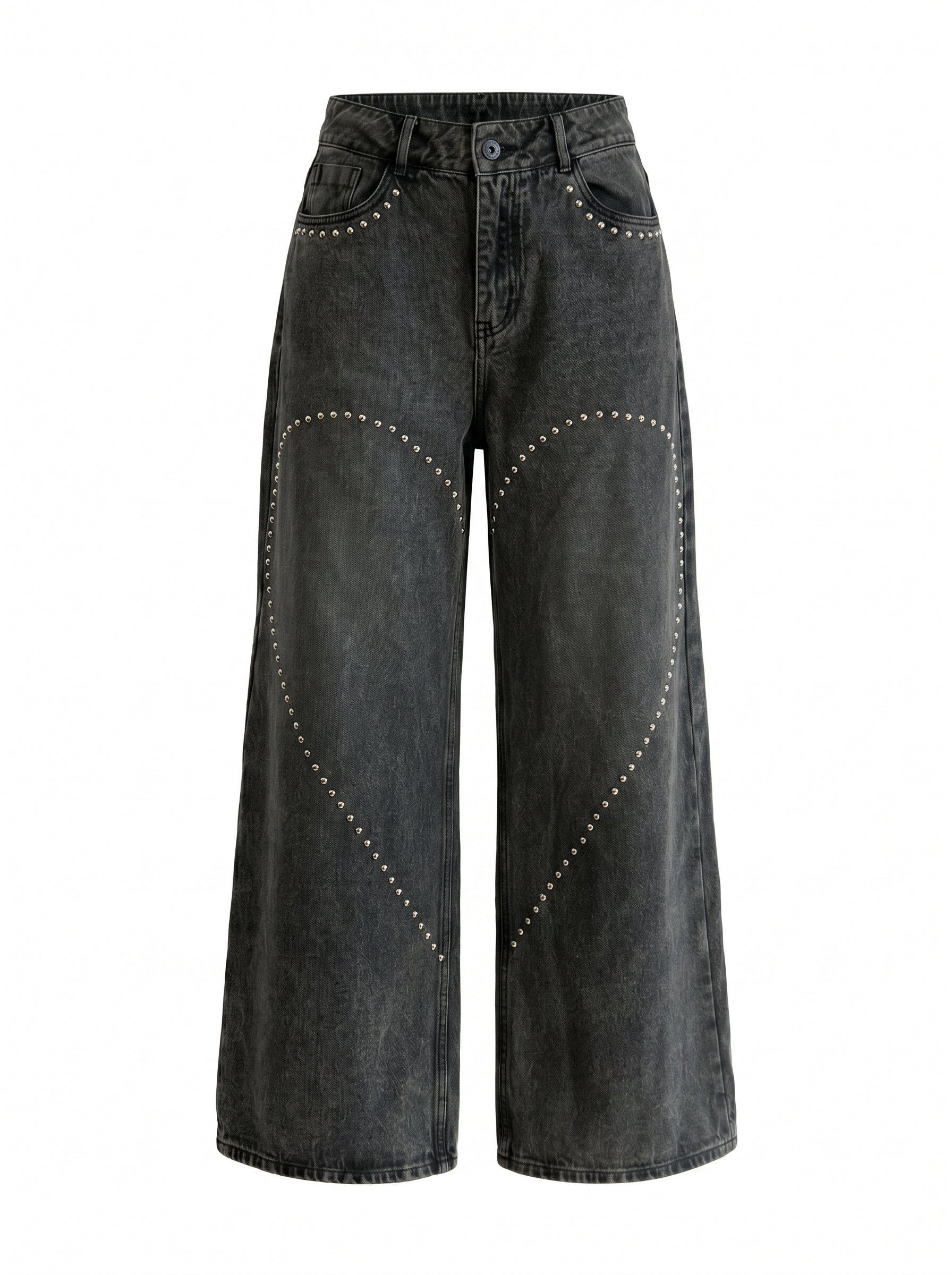 WIDE LEG JEANS - STUDS