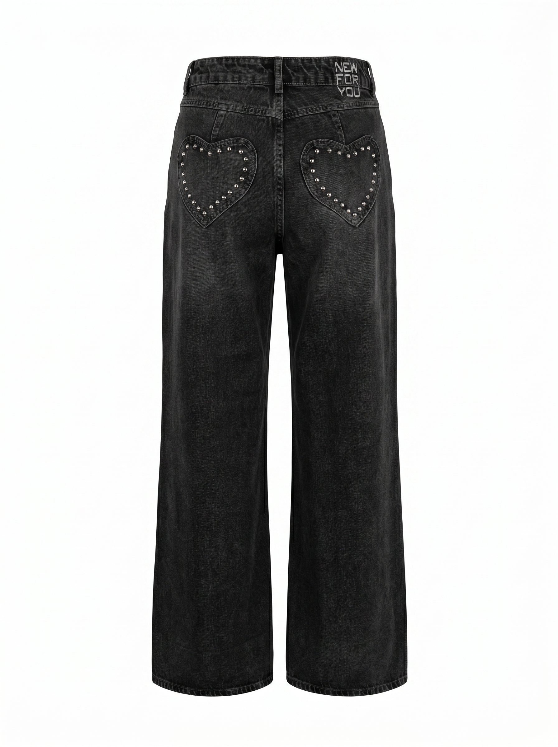 WIDE LEG JEANS - STUDS