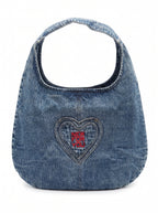TOTE BAG - DENIM red
