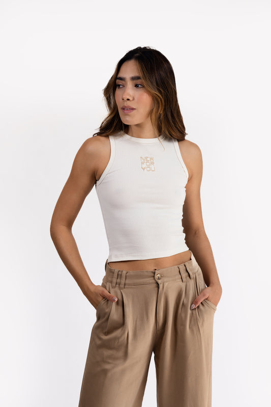 Crop Top Crema