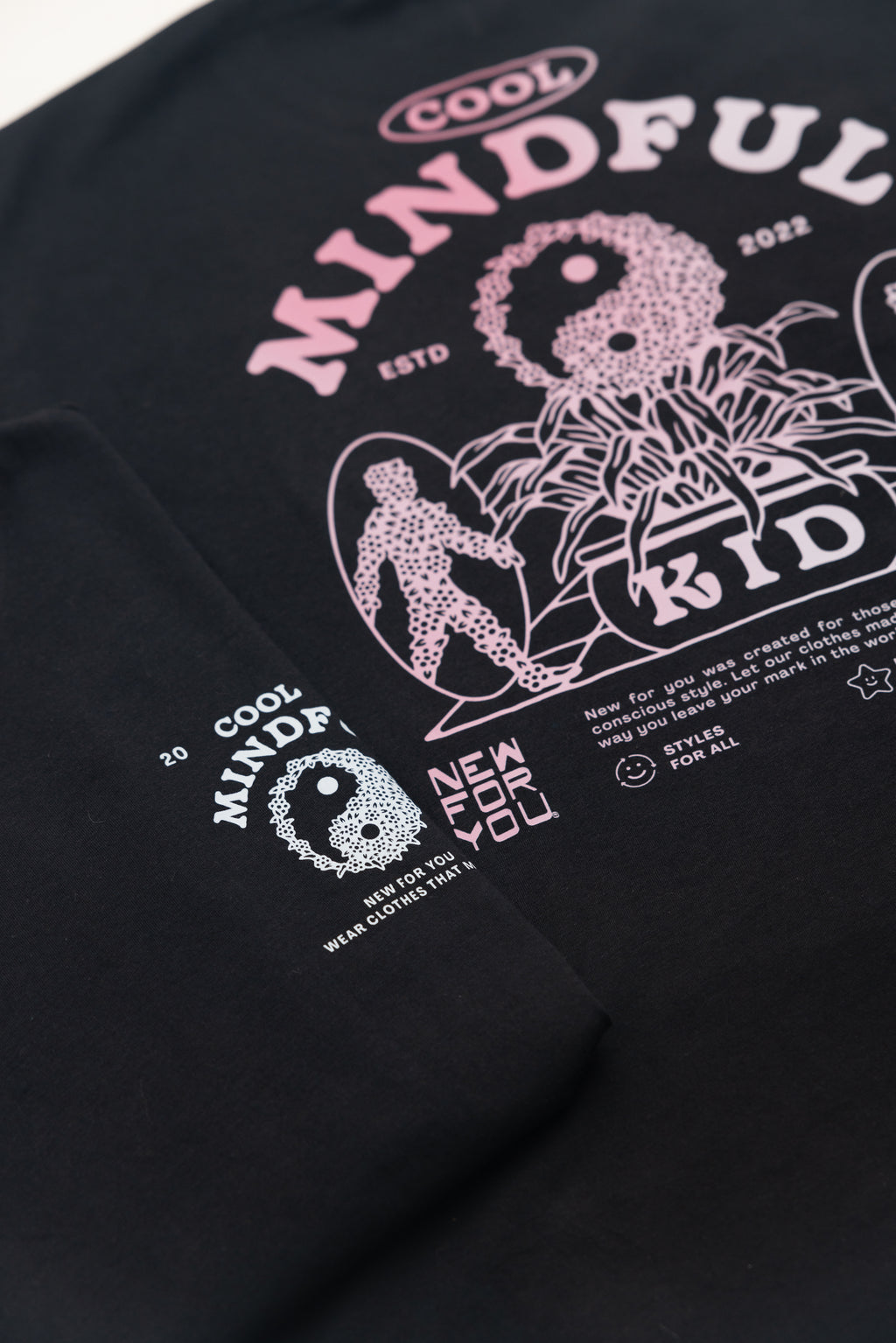 "Cool Mindful Kid" printed men's T-shirt