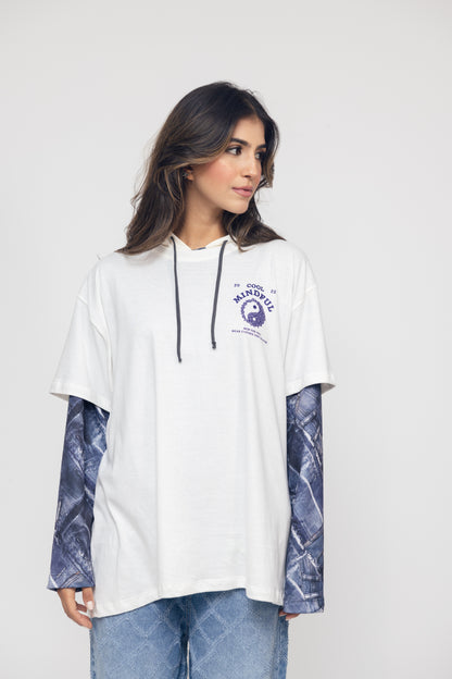 Camiseta femenina estampada "Cool Mindful Kid"