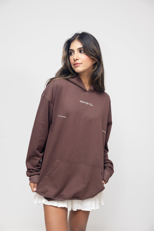 Hoodie femenino oversized "Cool Mindful Kid"