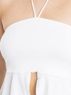 TOP HALTER BLANCO