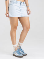 002 HEART SKIRT AZUL