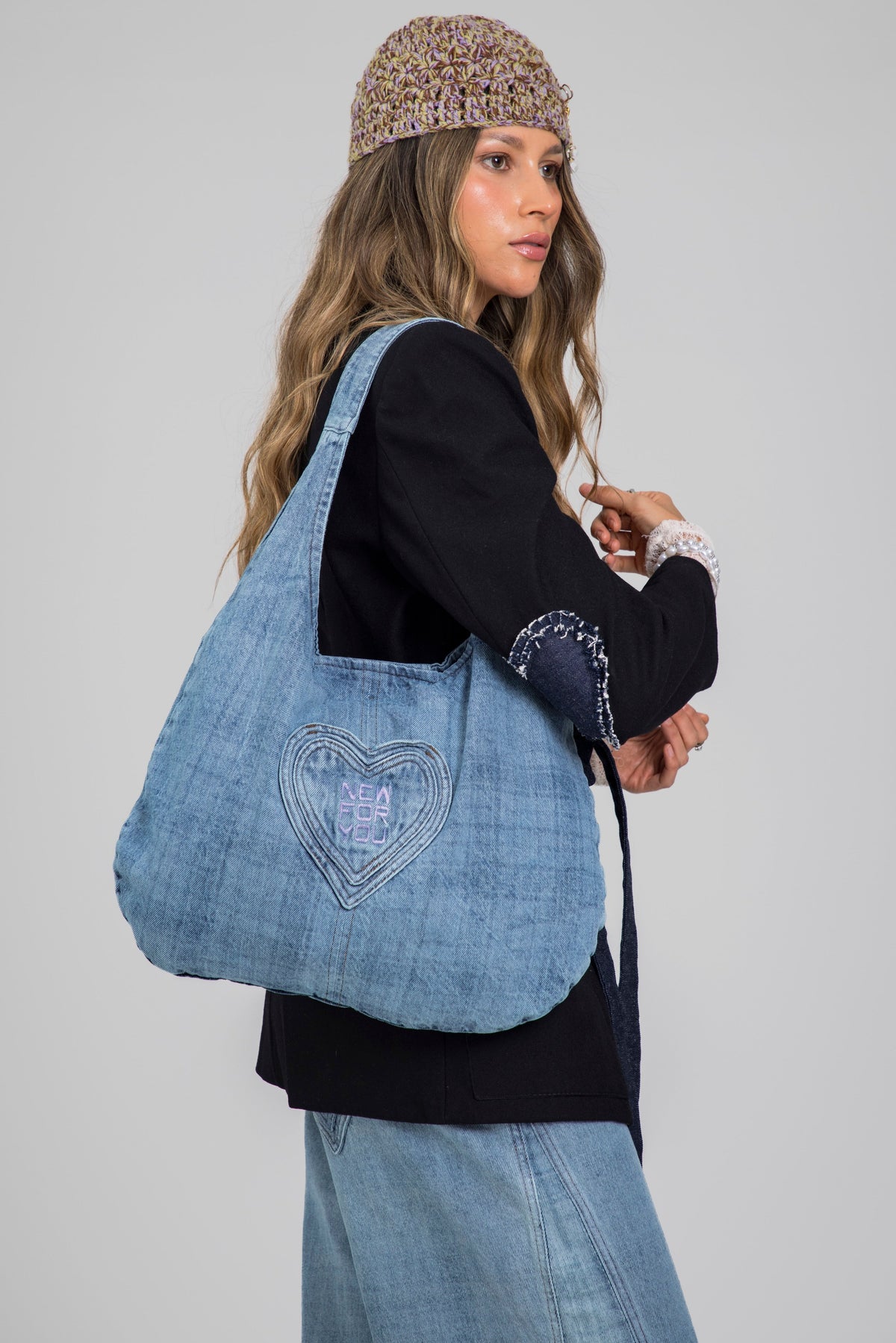 SHOULDER BAG CUADROS - REMAKE