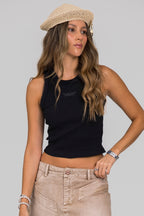 ESSENTIAL TANKTOP - NEGRO
