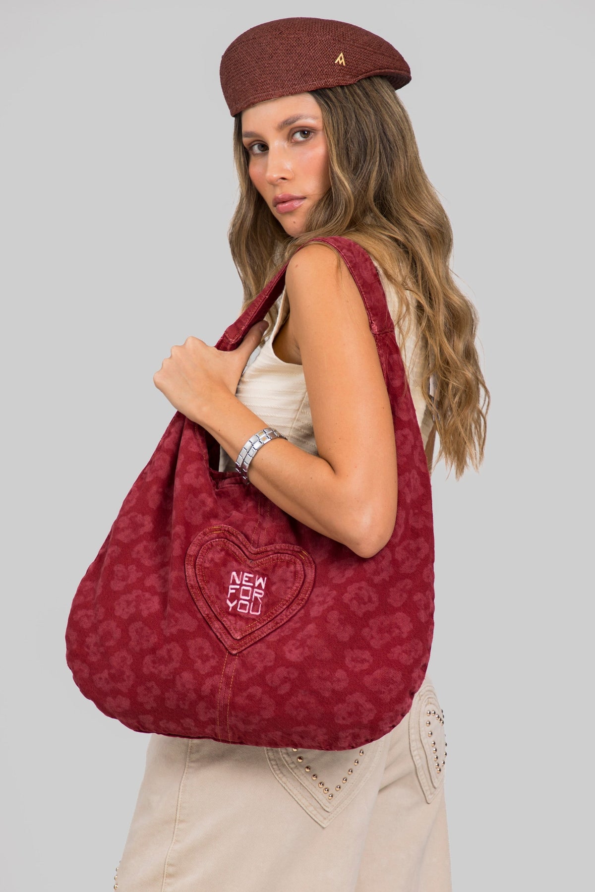 SHOULDER BAG CHERRY - REMAKE