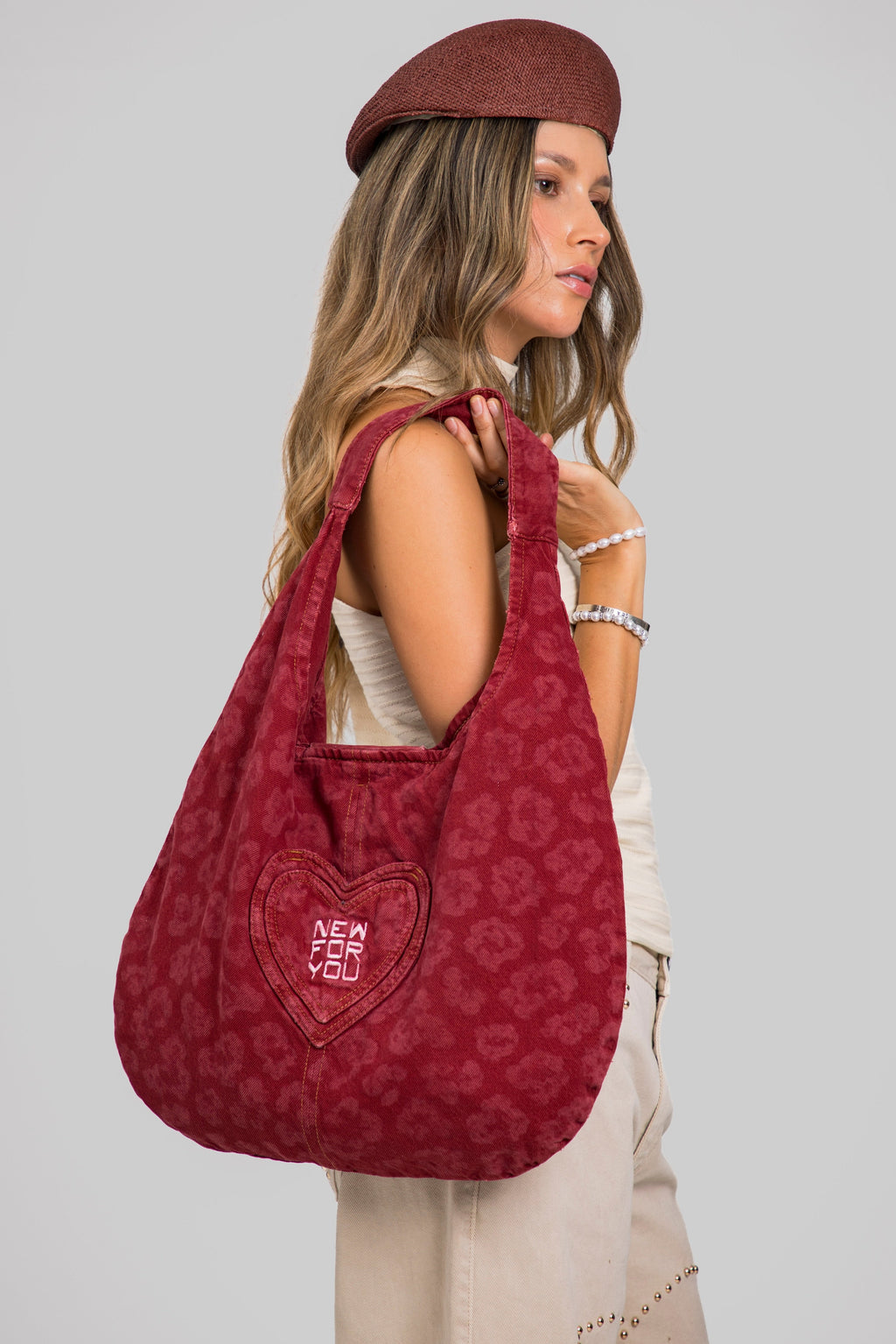 SHOULDER BAG CHERRY - REMAKE