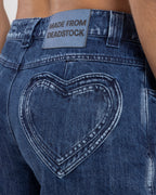 002 HEART SHORTS AZUL