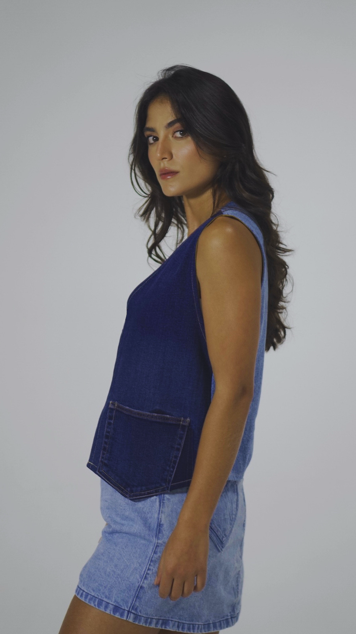 CHALECO DENIM PATCH